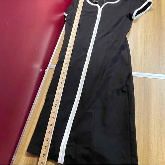 Talbots Black Dress with Cream Accents - Picture 5 of 7